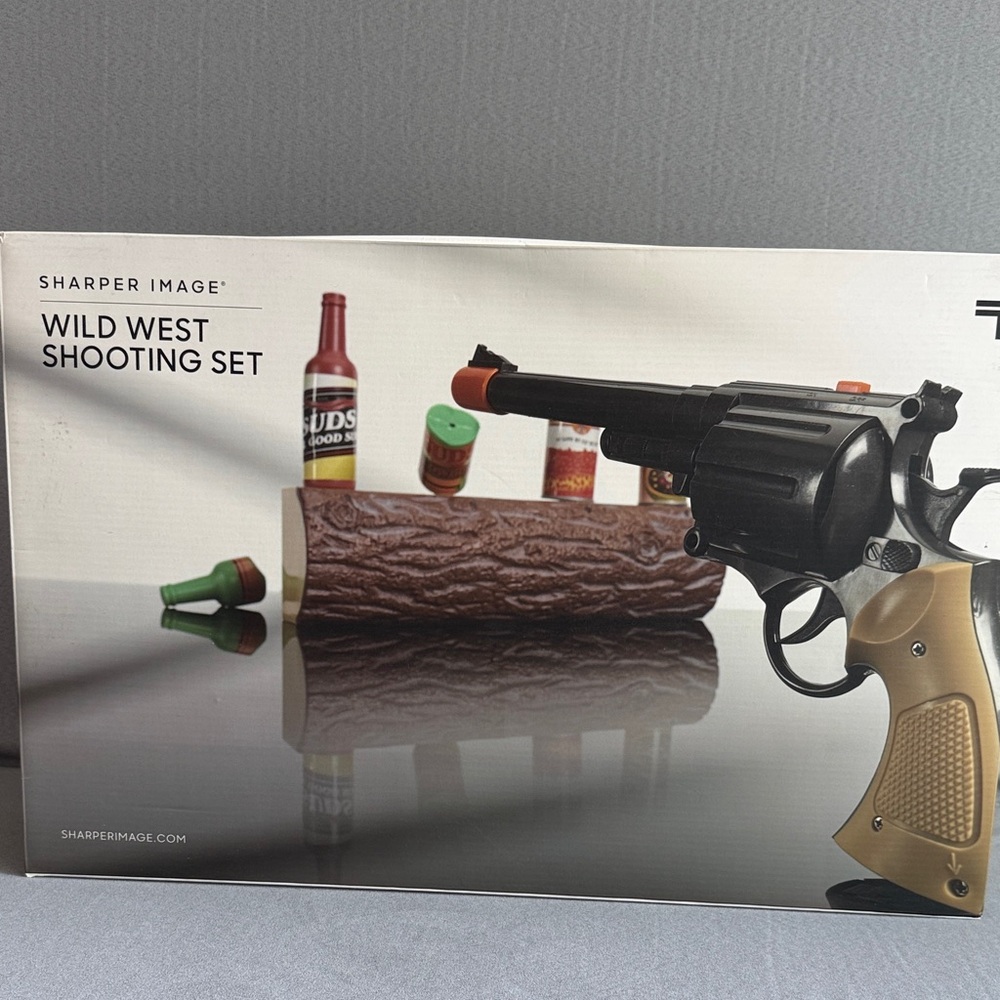 Sharper Image Wild West Shooting Set - Black and Tan Revolver